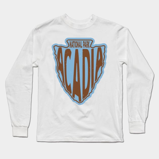 Acadia National Park name arrowhead Long Sleeve T-Shirt by nylebuss